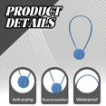 thumbnail image 3 of MELIVO Bike Lock,15.75" Bike Lock For Kids,Cable Bicycle Lock Cable Lock,Blue, 3 of 7