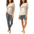 thumbnail image 4 of Lucky Brand Ladies 3-piece Pajama Set, Top/Pant/Short set (Navy Paisley, XL), 4 of 5