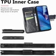 thumbnail image 6 of for Xiaomi Redmi Note 10 5G Wallet Case (Not 4G),3D Butterfly Embossing Slim Flip PU Leather Case Magnetic Closure for Credit Card Slots Holder Cover for Redmi Note 10 5G Rhinestone Black, 6 of 14