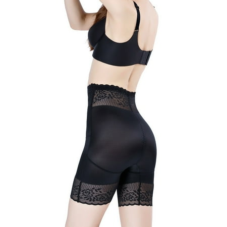 WHAMVOX Belly Pants High Waist Panty Shapers Women s Shorts for Miss Black