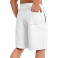 thumbnail image 4 of HAJWOH Men's Baggy Sweat Shorts Under Knee Length Casual Classic Athletic Sweat Short with Drawstring, 4 of 4