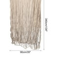 thumbnail image 2 of Unique Bargains 11Ft Cheesecloth Table Runner 35 x 134 Inch Rustic Gauze Tablecloth, Sand, 2 of 7