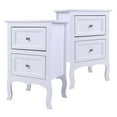 thumbnail image 2 of IVV White Nightstands Set of 2, 2-Drawer Side Table Storage Bedroom End Table for Small Spaces, College Dorm, Kids' Room, Living Room, 2 of 7
