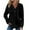 365#Black, variant on Njagoc3 Womens Solid Color Block Clip Cotton Hooded Button Long Sleeve Hoodie Top