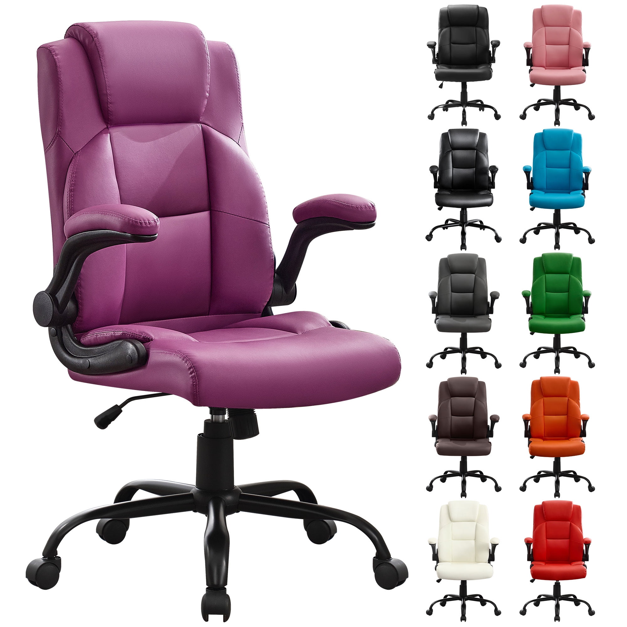 JONPONY Big and Tall Office Chair 400LBS Wide Seat Ergonomic Computer Desk Chair High Back Executive(图4)