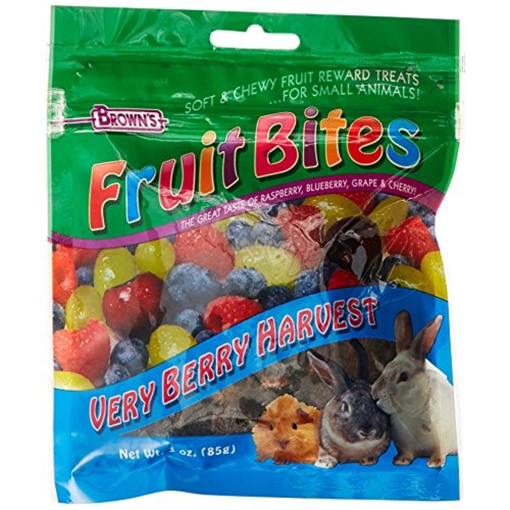 Brown's Fruit Bites Verry Berry Small Animal Treat, 3 Oz