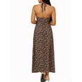 thumbnail image 3 of Lovito Casual Floral Print Halter Slim Fit Maxi Dress, 3 of 5