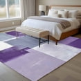 thumbnail image 4 of Non-Slip Rug Pad Rugs Abstract Geometric Purple Color Block Rectangle Area Rugs 5x8Ft Soft Carpet Pads for Living Room Kids Room, Watercolor Oil Painting Art, 4 of 9