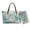 Blue - Hummingbird Flower, variant on Giraffe Print Purses for Women Large Tote Handbag with Matching Wallet PU Leather Hobo Purse for Daily Use
