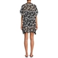 thumbnail image 3 of Miken Women's Poncho Tunic Swimsuit Cover Up with Tassels, 3 of 5