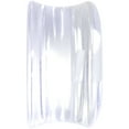 thumbnail image 3 of Body Candy Clear Acrylic White Anchor Saddle Plug Set 18mm, 3 of 3