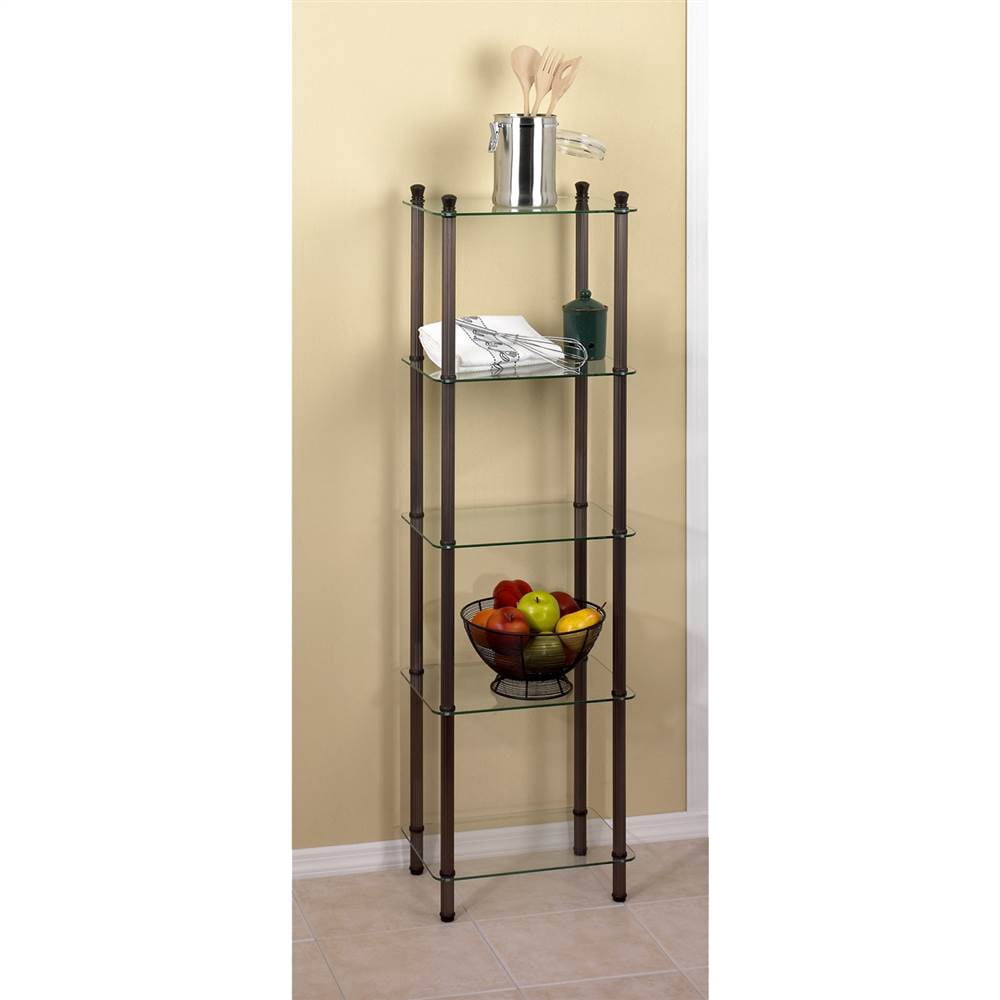 5 Shelf Oil Rubbed Bronze Tower L'Etagere