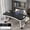 Black, variant on Oversized Foldable Laptop Bed Desk with Cup Holder Drawer USB Ports Fan and LED Lamp Portable Bed Tray Table for Eating Reading Working and Studying,Woodgrain