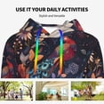 thumbnail image 6 of KLL Colorful Flower Peacock for Womens Pullover Hoodie with Pocket Hooded Long Sleeve Shirts Sweatshirt for Women-XX-Large, 6 of 7