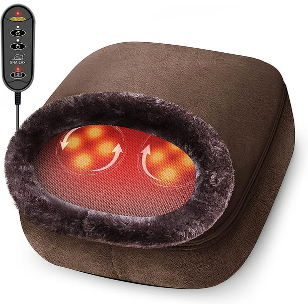 Snailax Shiatsu Foot Warmer& Foot Massager Machine with Heat, Gifts for