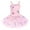 Pink, variant on IBTOM CASTLE Kid Girls Butterfly Sequins Camisole Ballet Dance Dress Glitter Ruffle Tutu Skirt Dancewear