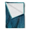 thumbnail image 2 of Nautical Soft Flannel Fleece Throw Blanket, Dolphins Ruined Wreckage Underwater Sunken Ship Mystery Treasure, Cozy Plush for Indoor and Outdoor Use, 60" x 80", Slate Blue Pale Blue, by Ambesonne, 2 of 5