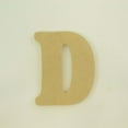 thumbnail image 1 of Package of 1, 14 Inch X 3/4" Thickness MDF Letter D in The Goudy Heavy Font, Thick, Upper Case for Art & Craft Project, Made in USA, 1 of 4
