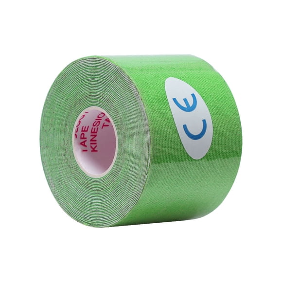 Vendaje muscular elástico deportivo Naiovety 5 cm x 5 m color Verde