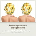 thumbnail image 2 of Yiaed Blue Floral Sunflower Print Satin Bonnet Silk Bonnet Hair Bonnet for Sleeping Hair Bonnets, 2 of 6