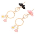 thumbnail image 2 of 2Pcs Cute Ballet Dancing Girl Pendant Keychain Women Rhinestone Ballerina Keyring, 2 of 5