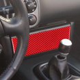 thumbnail image 4 of Real Bright Soft Car Interior Carbon Fiber Sticker DecorationRed Carbon Fiber Interior Radio Panel Cover Sticker For 2000-03 Honda S2000Auto Car Protection Interior Accessories, 4 of 8