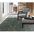 thumbnail image 2 of K2 Floor Style Seville Damask Blue Hand-Tufted Wool & Silkette™ Area Rug, 2 of 2