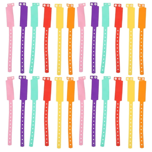 Pawsdot Green PVC Wristbands Visual Identification Comfortable Fit for Hospitals 30pcs