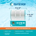 thumbnail image 3 of Hurricane HF9401-01 Advanced Pool and Spa Filter Cartridge Replacement, White, 3 of 7