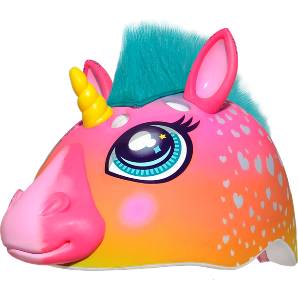 Raskullz Super Rainbow Unicorn Hair Bike Helmet, Child 5+ (5054cm