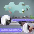 6Pcs 8''x6'' Self Adhesive Acrylic Mirror Tiles Small Frameless Mirrors