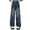 JN2-Blue, variant on Girls Fashion Cute Personality Pants Elastic Waist Wide Leg Jeans Casual Pants with Pockets for A Stylish Style Cute Pants for Girl(Size 7-8 Years,Sky Blue)