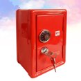 thumbnail image 4 of 1PC Miniature Metal Safe Box Creative Iron Piggy Bank Mini Strongbox Shape Saving Pot Desktop Money Box Ornaments for Home Red, 4 of 7