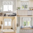 thumbnail image 5 of Abstract Line Polka Dot Valances for Windows,Kitchen Valance Rod Pocket Short Curtain, Modern Minimalist Geometric Valance Curtain Window Valances for Bedroom Bathroom Living Room 60x18in, 5 of 9
