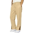 thumbnail image 7 of Duqingm Girls Sweatpants, Running Casual Sports Elastic Drawstring Waist Straight Leg Pants with Pockets (Khaki,15-16 Years), 7 of 7