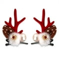thumbnail image 3 of 2pcs Christmas Antler Hair Clips, Cute Holiday Hair Accessories, Festive Christmas Hair Clips, Adorable Antler Hair Ornaments for Holiday Hairstyles, G, 3 of 4