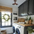 thumbnail image 5 of DANXU Lighting Vintage Industrial Retro Rustic Metal Barn Rust Color Ceiling Light, 5 of 7