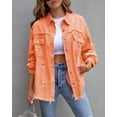 thumbnail image 4 of Fashion Ripped Shirt Jacket Female Autumn And Spring Casual Tops Womens Clothing, 4 of 11