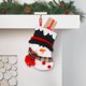thumbnail image 1 of Calcetín Navideño con Decoración de Papá Noel, Bolsa de Regalo, Calcetines para Dulces Infantiles | Poliéster Negro 19,5 X 14 X 4 Cm | Decoración Festiva y Soporte para Regalos, 1 of 6