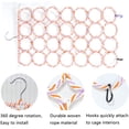 thumbnail image 3 of Small Animal Rope Net Toy for Cage, Bird Hemp Perch Swing, Ladder Bridge Hammock, Gerbil, Mouse, Parrot Activity Toy, 3 of 4