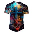 thumbnail image 3 of IROINNID Men'S T-Shirts Big and Tall T Shirts for Men,Lightweight Thin Basic V-Neck Botton Summer Printed Comfortable Casual Tops, 3 of 3