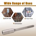 thumbnail image 4 of Post For SDS Maximum Shank Ground Rod Driver Steel 5 Pits T Post Driver Post Hammer 25cm Length, 4 of 8