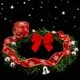 thumbnail image 6 of Ribbon 78.7"x2.5", Nylon Sheer Curling Wired Glitter Ribbon, Red/Gold, Holiday Ribbons for Crafts and Christmas Decorations, Gift Wrapping, 6 of 9