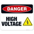 thumbnail image 1 of Danger High Voltage Sign, OSHA Sign,, 1 of 8