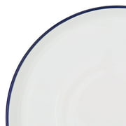 Mainstays Blue Rim Stoneware Dinner Plate, 10.1 in