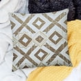 thumbnail image 2 of BANET  Throw Pillow Covers, Throw Pillow Covers Brown Cover Silk Embroidery Pillow Cover, Floral Couch Pillow, Brown Pillow Covers - Florastic Lattice White, 2 of 5