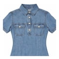 thumbnail image 3 of Vestido George para Mujer Botones Azul Talla EG, 3 of 4