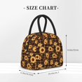 thumbnail image 2 of Yiaed Brown Plaid Sunflower Print Lunch Bag Adult Insulated Lunch Box, Leakproof Cooler Food Lunch Containers Reusable High Capacity Lunch Tote Bags-One Size, 2 of 6