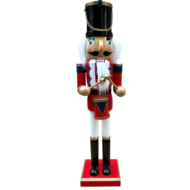 Muñeco Cascanueces de Madera 38 cm Adorno Navideño Premium