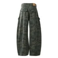thumbnail image 4 of Men Camouflage Cargo Jeans Wide Leg Oversized Fit with Pockets Durable Casual Pants for Everyday Wear For Daily Use, 4 of 10
